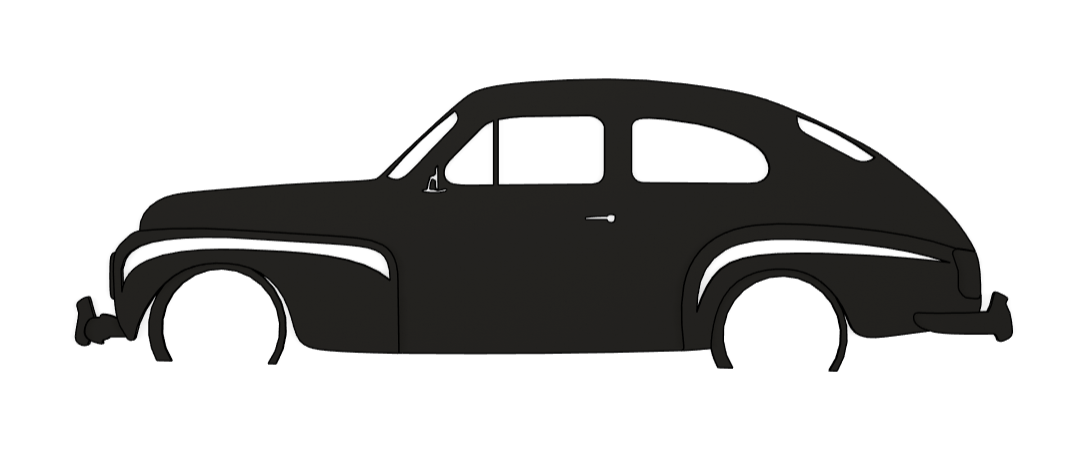 Race3D Volvo PV — 3D-printed aftermarket part, made in Sweden