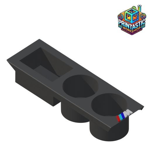 BMW E46 Dubbel Mugghållare med M3-logga – 3D-printad av Race3D