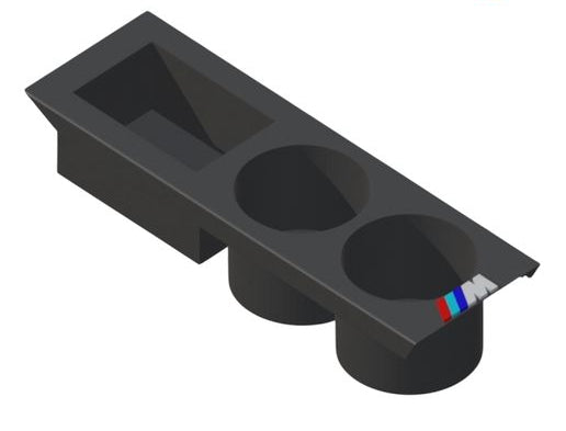 BMW E46 Dubbel Mugghållare med M3-logga – 3D-printad av Race3D