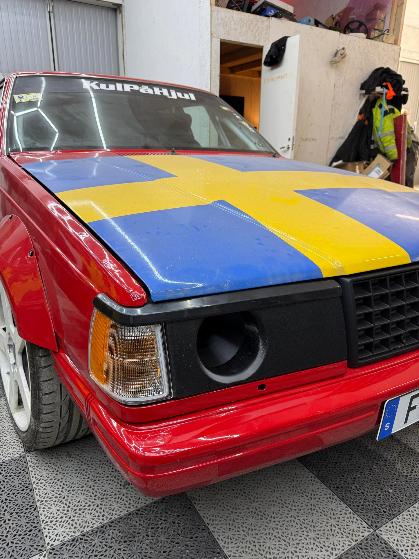3D-printat luftintag till Volvo 940 i svart ABS från Race3D