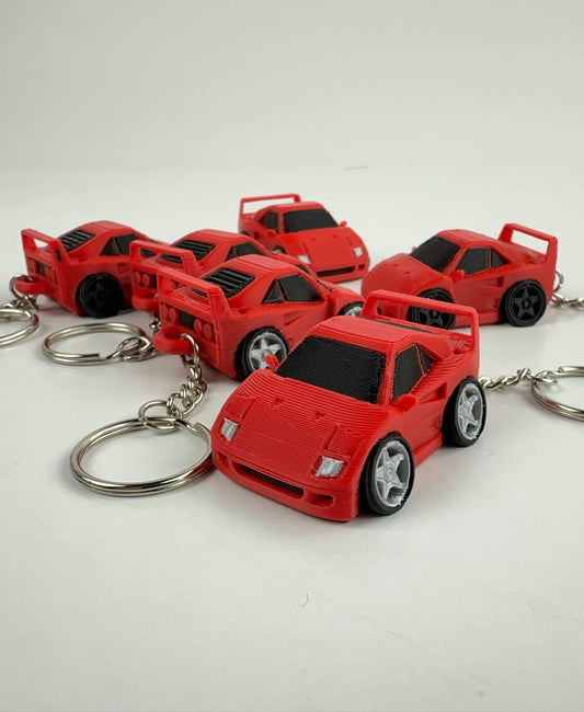 Tuned F40 Nyckelring - SweStudio Tuned miniatyrmodell