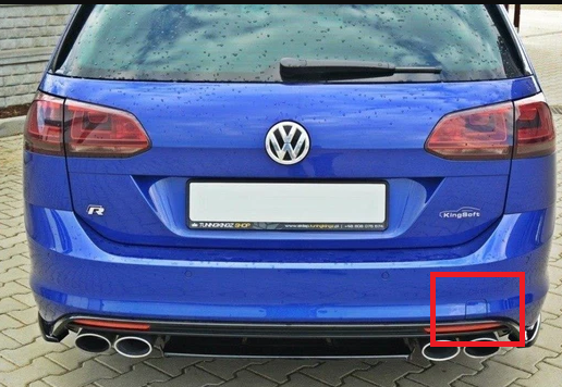 VW GOLF 7 Bogseringslucka Bak