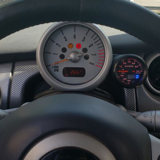MINI Cooper R53 Gauge Pod – 52mm – 3D-printad av Race3D