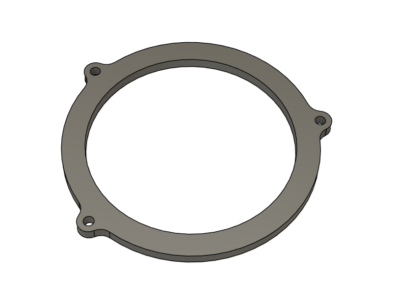 Monteringsring 90 mm med fjädrar och justervred till Race3D 90 mm strålkastare