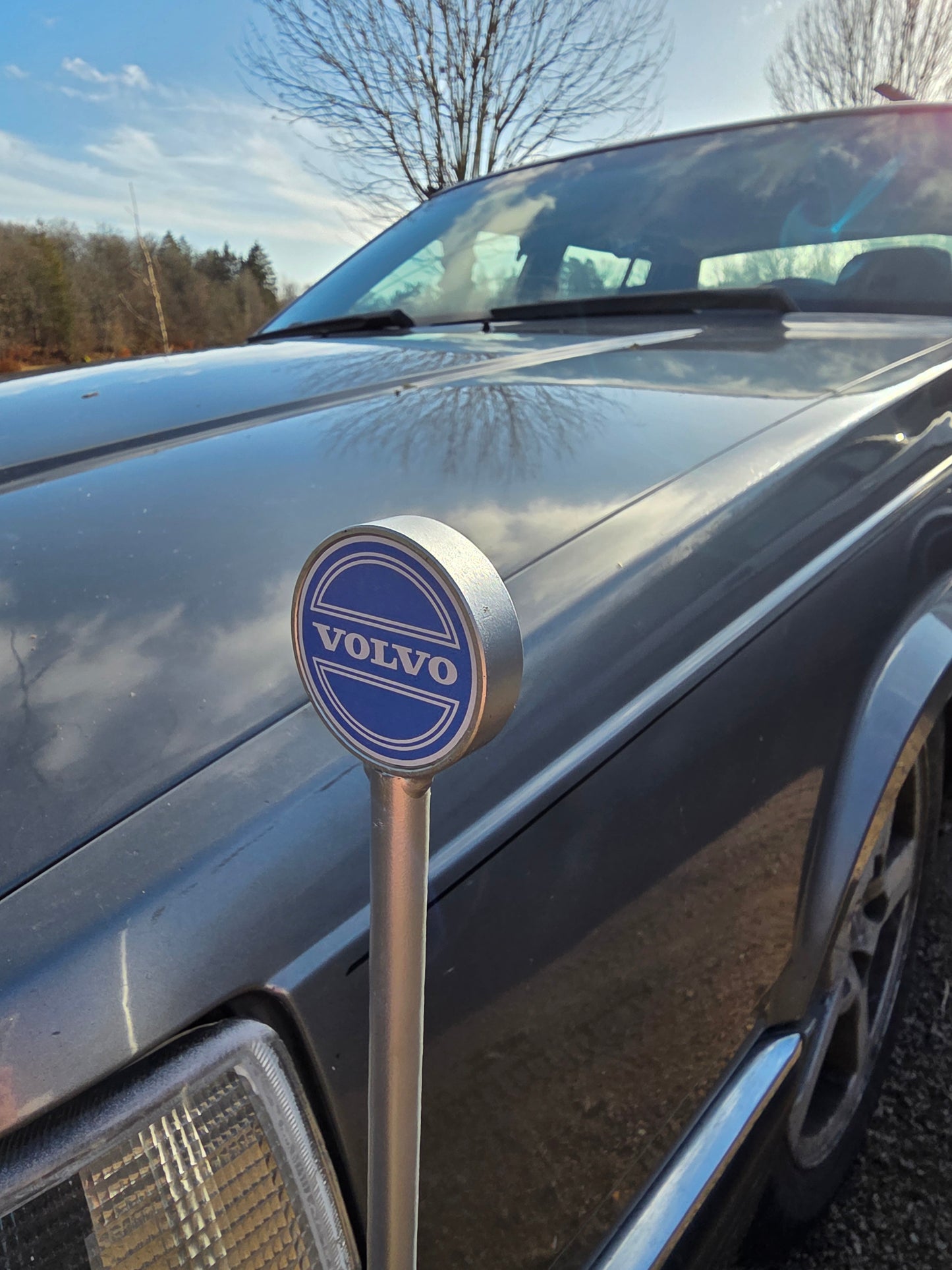 Race3D Parking pole Volvo — installed on vehicle